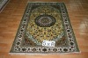 persian design handmade silk carpet