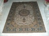 persian hand knotted silk carpet