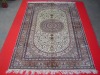 persian hand knotted silk carpet