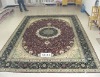 persian hand knotted silk carpet