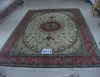 persian hand knotted silk carpet