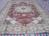 persian hand knotted silk carpet