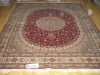 persian hand knotted silk carpet