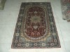persian hand knotted silk rug
