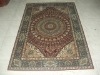 persian hand knotted silk rug