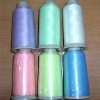 photoluminescent  embroidery thread 150D,300D ,luminescent yarn,glow  fibre,glow in the dark fibre