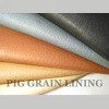 pig grain lining for shoe & bags