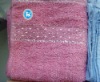 pigment printting square towel with round corner