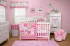 pink baby girls beautiful bedding