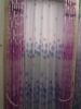 pink floral printed cheap hometextile decoration loop window curtain