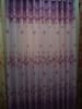 pink floral printed decoration living room window curtain