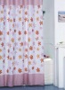 pink floret Printed shower curtain