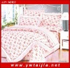 pink flowers print 4 pcs bedding sets/ 100% cotton bedding sets