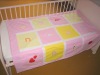 pink garden cotton quilt cover