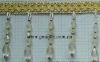 pink handmade tassels beaded