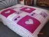 pink heart kids bedding set