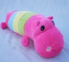 pink hippo pillow of plush
