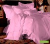 pink hotel 100% cotton 4pcs bedding set(AX-SS0003)