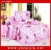 pink love print bedding sets/100% cotton high quality bedding sets