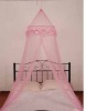 pink mosquito net with bowknots