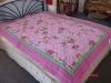 pink patchwork kids bedding set
