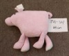 pink plush stuffed pig style cushion