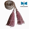 pink pp tassel with long twist rope used in furniture decoration