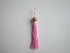 pink rayon tassel with pear used in gifts decoration