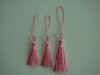 pink rayon tassel with pearl used in perfume bottle decoration