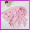 pink scarves