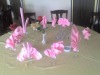 pink table napkin