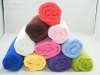 plain colorful microfiber towel