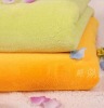 plain coloured microfiber baby swaddle blanket