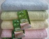 plain dyed cheap bamboo fiber face towels