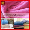 plain dyed coral fleece blanket
