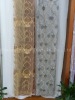 plain embeoidery ruffled curtain fabric