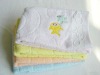 plain jacquard and embroidered hand towel
