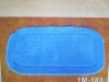 plain microfiber single-pad series bath mat set & rug