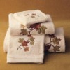 plain terry towel with embroidery