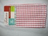 plain weave red checks kitchen towel in good quality