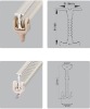 plastic PVC curved curtain track