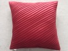 pleated poly silk cushion cover