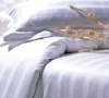 ployester/cotton bleached bedspread (1cm ,3cmstripe)