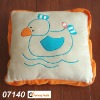 plush and stuffed Baby Cushion,with embroidery Duck -07140