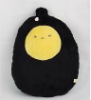 plush cute black egg cushion