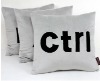 plush fashion grey cushion