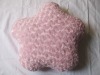 plush flower shaped five-pointed star PV fleece pillow