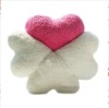 plush funny heart cushion