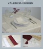 poly/cotton jacquard table cloth