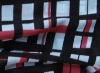 poly knitted print fabric